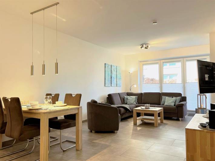 Ferienwohnung für 3 Personen, mit Balkon/Terrasse und Terrasse in Dangast