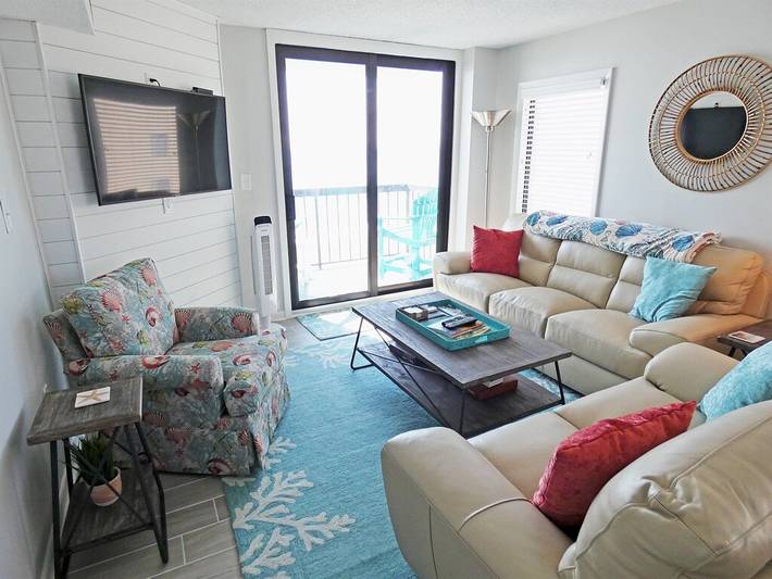 Vacation rental for 6 people, with balcony and pool as well as hot tub in North Myrtle Beach