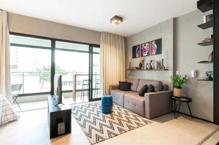 Casas e apartamentos de temporada para 2 pessoas, com piscina e sauna e ainda balcão, com animais de estimação em Itaim Bibi