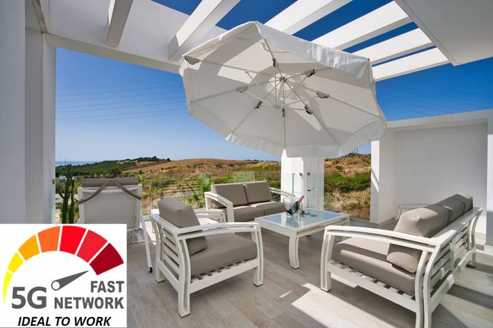 Holiday rental for 4 people, with children pool and sauna as well as hot tub and garden in Casares