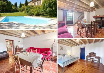 Gîte pour 5 personnes, avec jardin ainsi que vue et piscine à Soupex