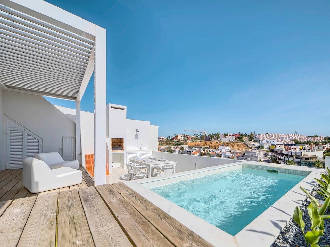 Haus mit Pool und Klimaanlage - 6 Pers. in Ferragudo, Faro Distrikt