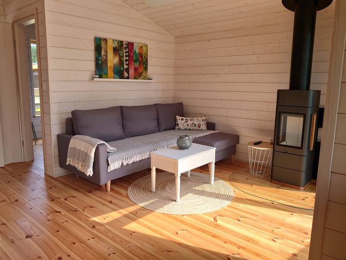 Ferienhaus für 3 Personen, mit Balkon und Terrasse sowie Garten
