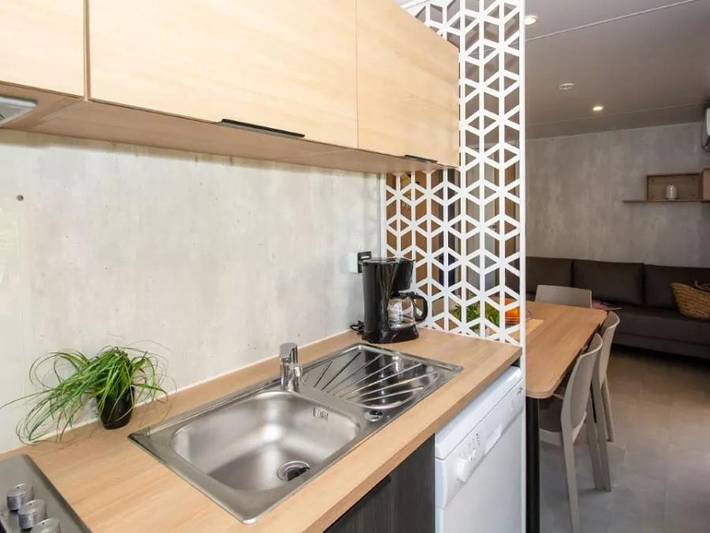 Camping  Les Pêcheurs - Mobilhome 6 personnes - 4 Pièces 6 Personnes Climatisé in Fayence, Région de Draguignan
