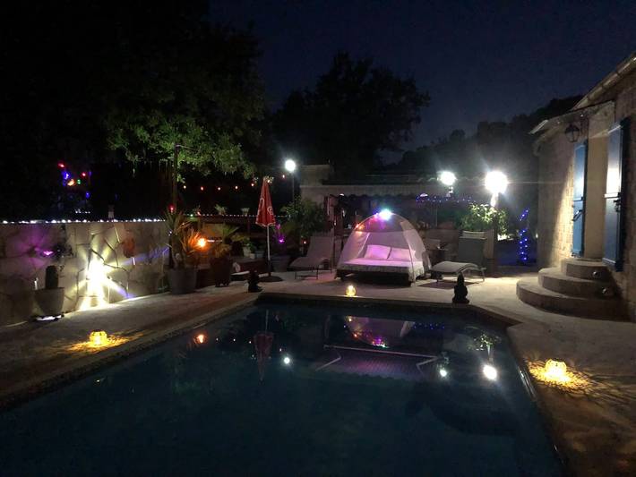 Chalet 'Le Cocon De Lydia' with Shared Pool, Wi-Fi and Air Conditioning in Ners, Alès region