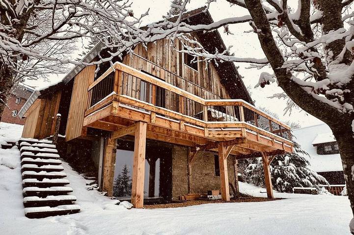 Chalet pour 8 personnes, avec jardin et balcon