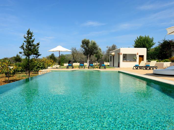 Moderne Villa mit Pool - 8 Pers. in Sant Joan de Labritja, Ibiza Norden