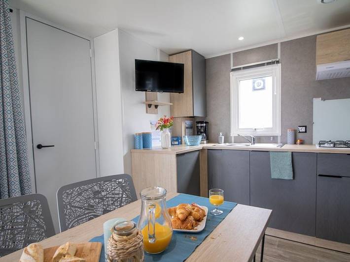 Mobil home pour 4 personnes, avec bassin pour enfant à Préfailles - 3