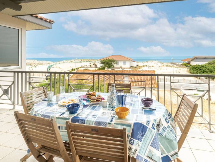 Gîte pour 6 personnes, avec balcon, animaux acceptés dans Plage sud (Mimizan Plage) - 2