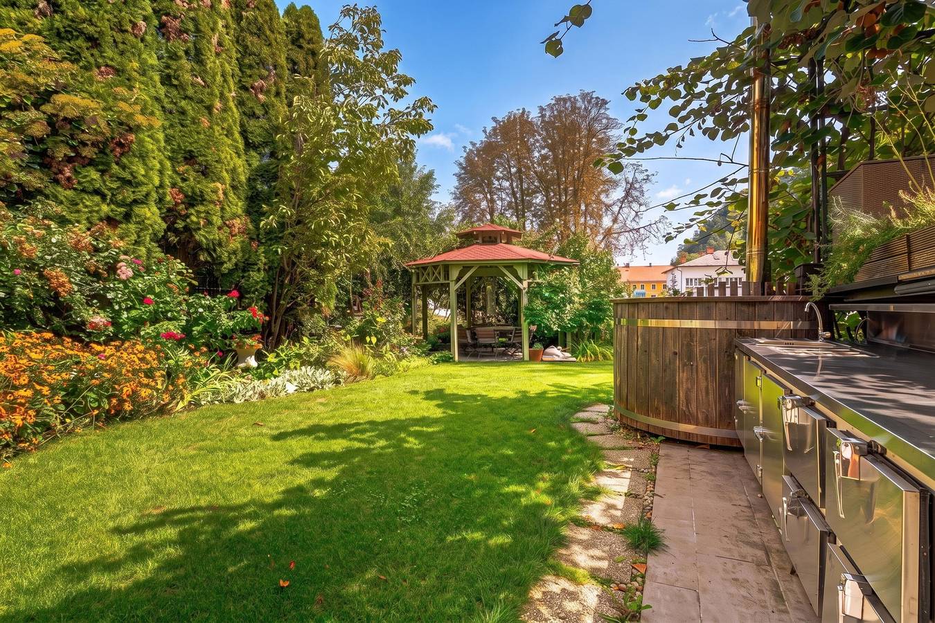 Jana's Garden House with Hot Tub in Kamnik, Zentralslowenien
