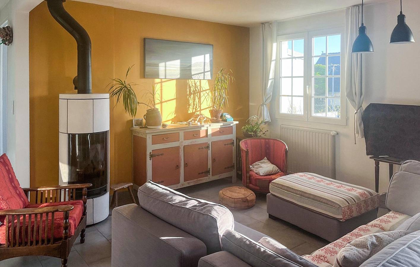 Acogedor apartamento de 2 dormitorios con jardín cerca de la playa: wifi, aparcamiento y servicios in Barneville-Carteret, Côte de la Déroute