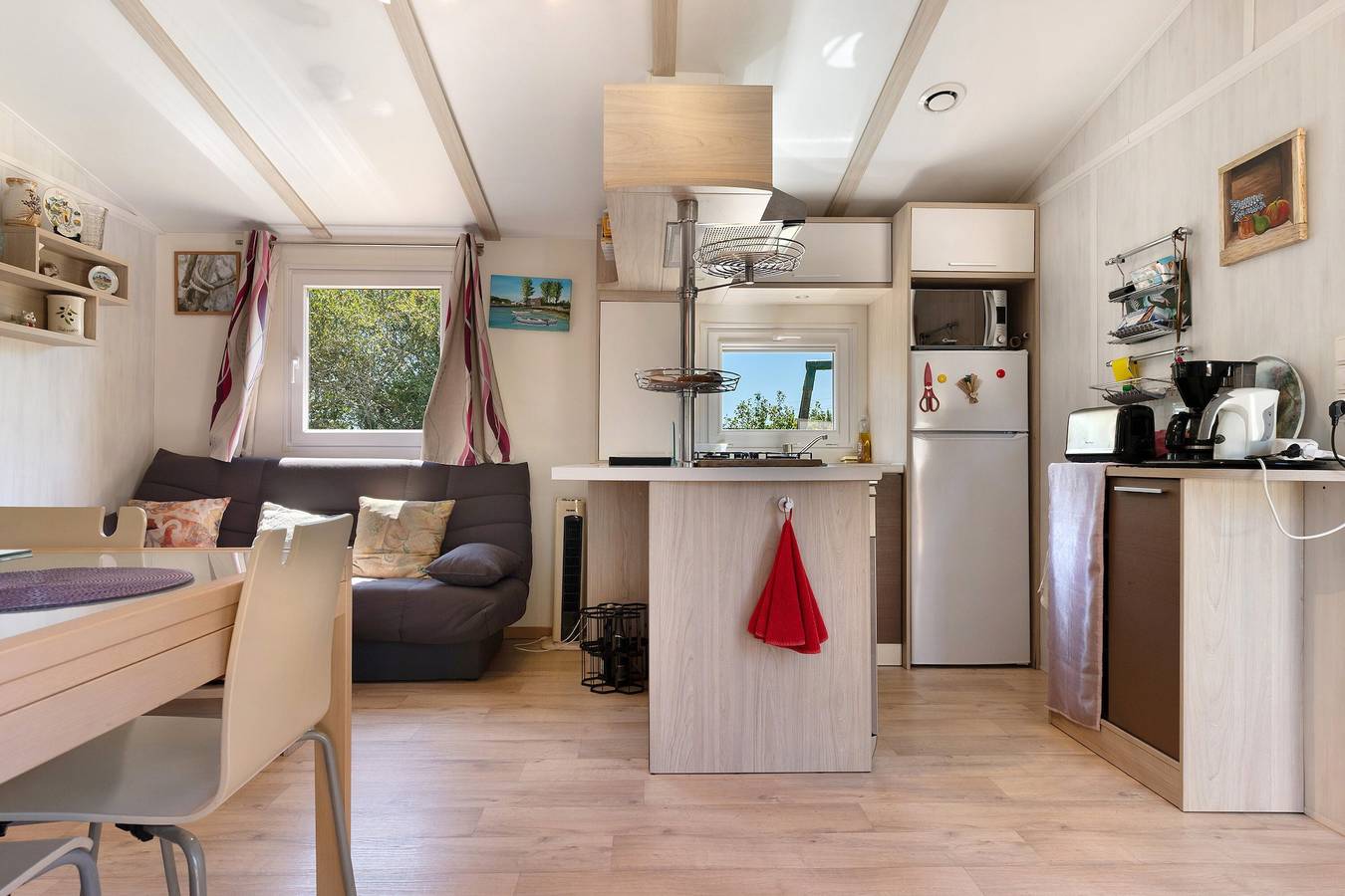 Mobil-home « Maison sur terrain de loisir » avec terrasse et jardin in Erdeven, Côte des Mégalithes