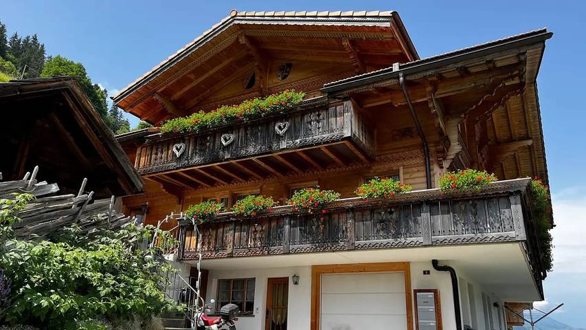 Appartement de vacances pour 9 personnes, avec jardin et jacuzzi en Suisse