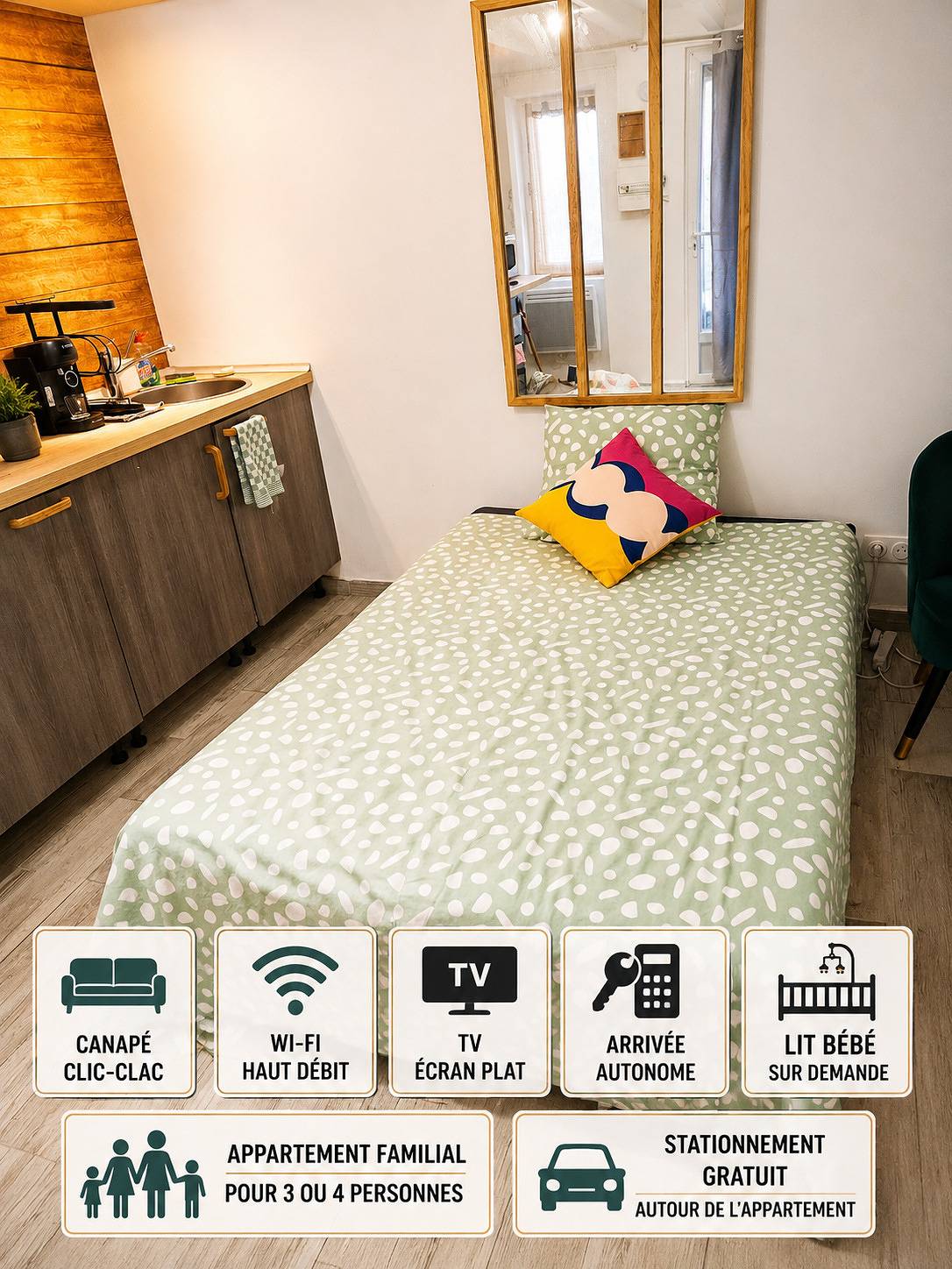 Duplex de 35 m² à 8 min à pied de la gare de Montluçon in Montluçon, Région de Montluçon