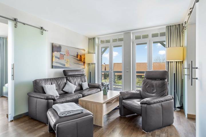 Ferienwohnung für 4 Personen, mit Balkon und Sauna sowie Ausblick in Wremen - 4