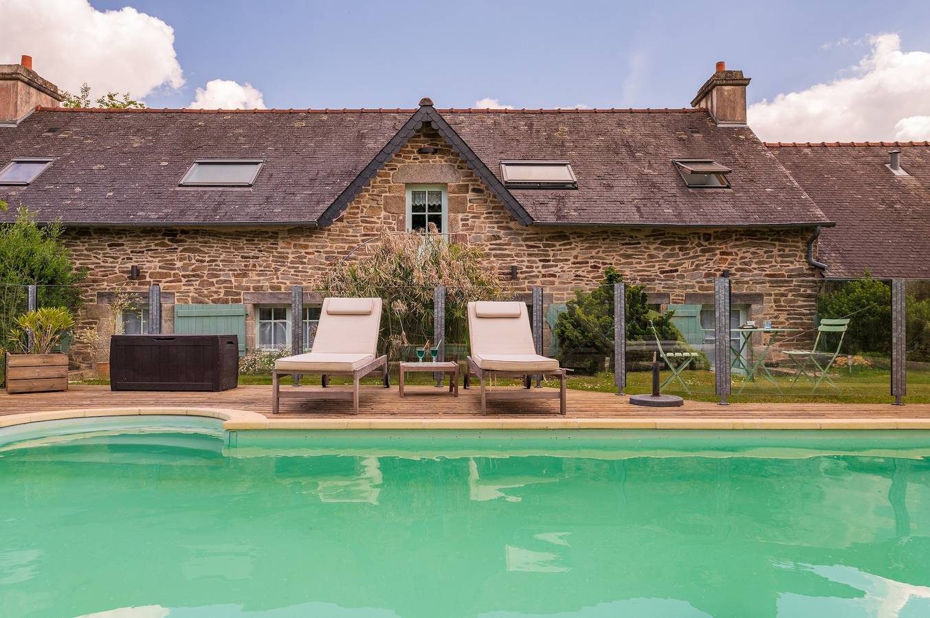 Gastenkamer 'Cassiopé' met gedeeld zwembad, gedeeld terras en wifi in Arzano, Quimper en omgeving