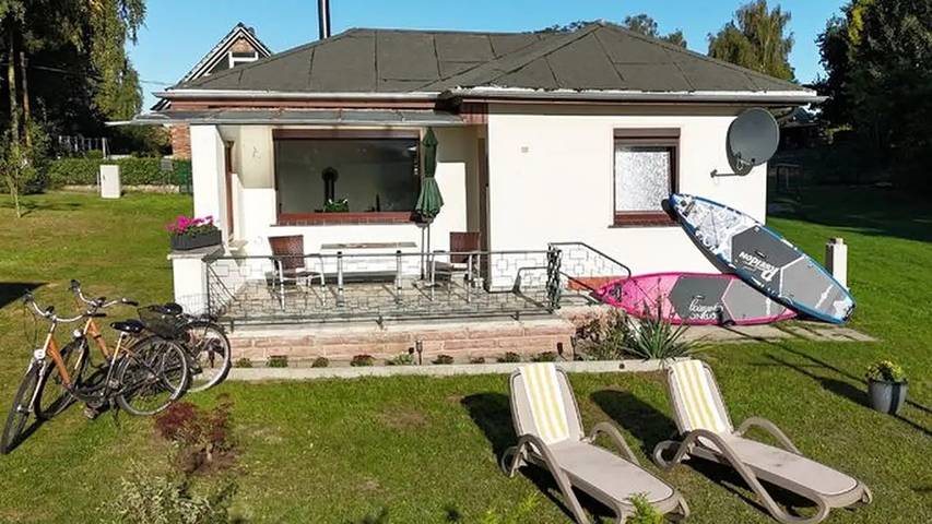Ferienhaus mit Meerblick für 3 Personen, mit Garten