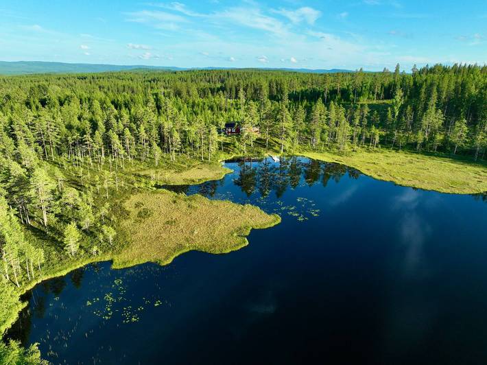 Chata z bali dla 2 osób, z sauna i balkon oraz widok na ocean, zwierzęta dozwolone w Szwecja