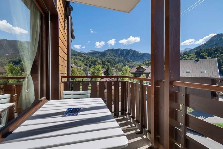 Ganze Wohnung, Studio Tournette – Bergblick, Balkon, Skifahren in der Nähe in Saint-Jean-de-Sixt, Annecy und Umgebung