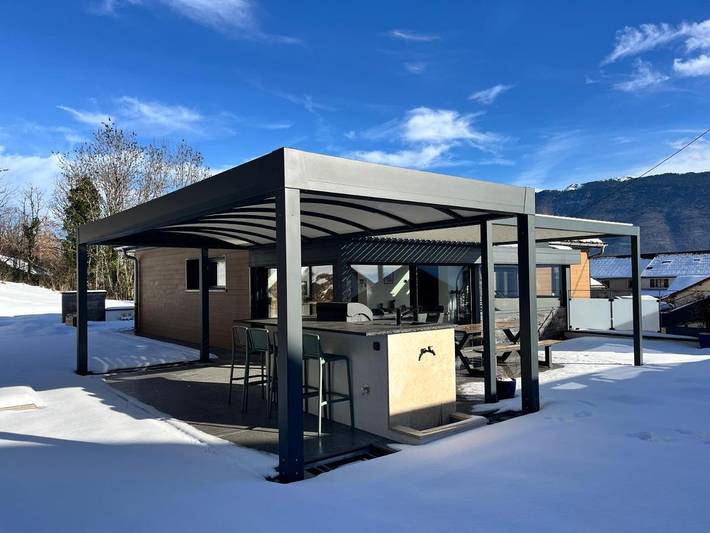 Villa pour 9 personnes, avec vue et jardin