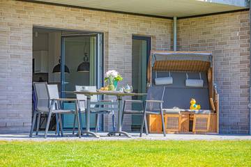 Ferienwohnung für 6 Personen, mit Terrasse und Sauna in Schleswig