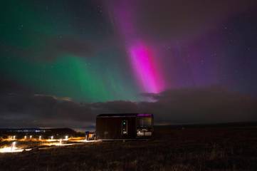 Chalet pour 2 personnes, avec sauna et jardin ainsi que vue et terrasse en Islande