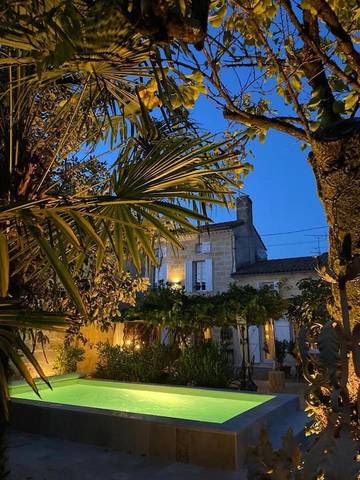 Chambre d’hôte pour 2 personnes, avec jardin ainsi que bassin pour enfant et piscine à Vignonet