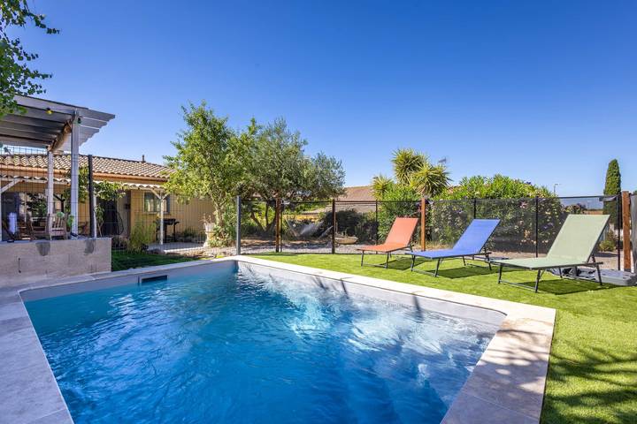 Villa pour 8 personnes, avec Jardin et Piscine à Portiragnes