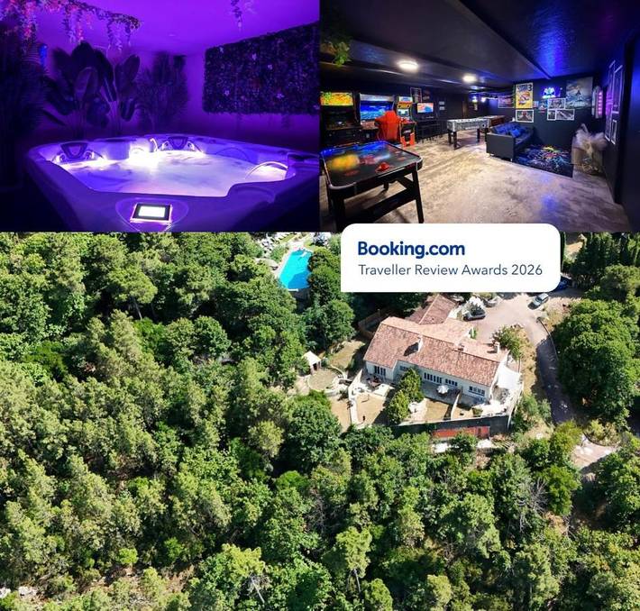 Gîte pour 4 personnes, avec jacuzzi ainsi que jardin et piscine à Berre-les-Alpes