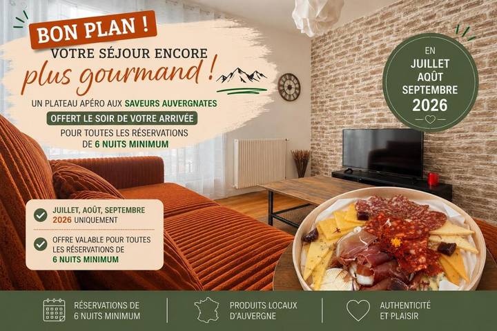 Gîte pour 4 personnes, avec vue à Lempdes