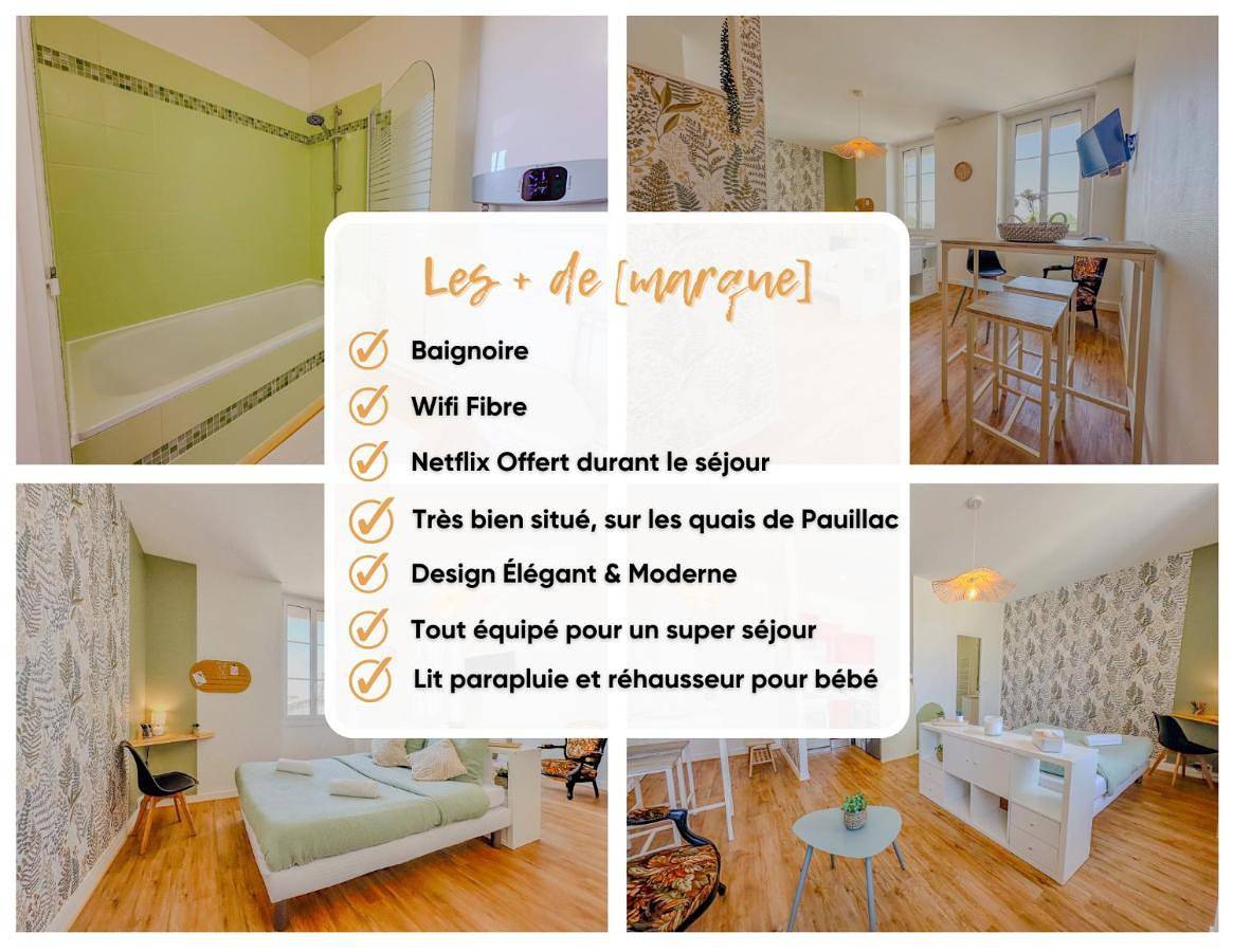 Appartement entier, One-Bedroom Apartment in Pauillac, Parc naturel régional du Médoc