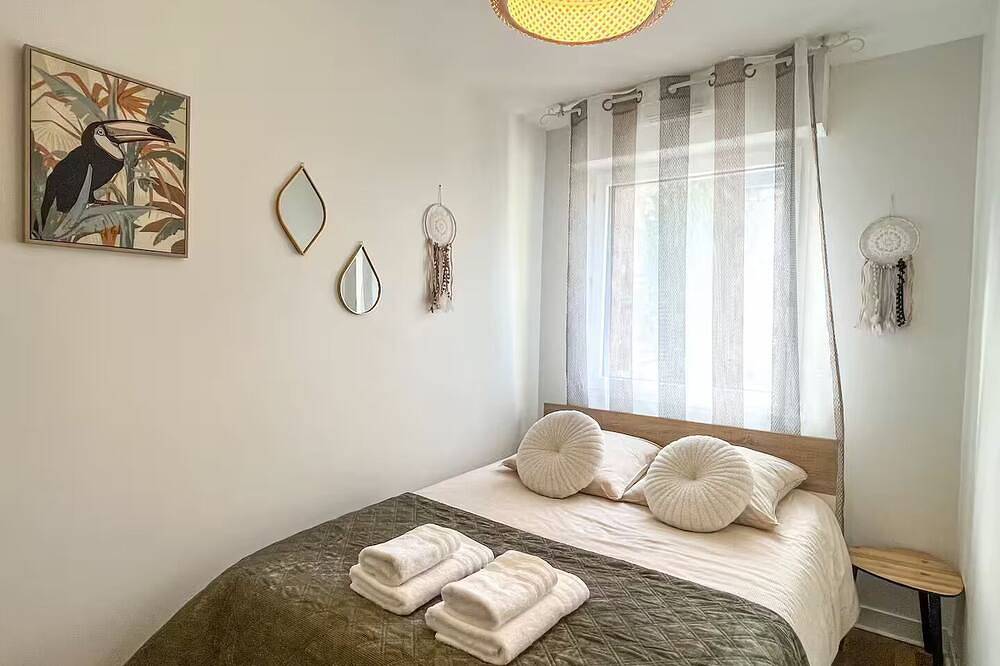 Appartement entier, T2 cosy avec parking gratuit & transports au pied in Équeurdreville-Hainneville, Cherbourg-en-Cotentin