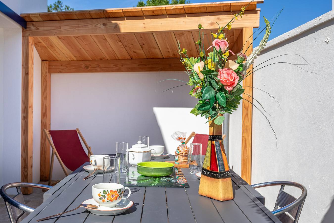 Ganze Wohnung, 'Le Petit Appartement De Saint-Denis' mit privater Terrasse, Wlan und Klimaanlage in Saint-Denis-d'Oléron, Côte de Beauté