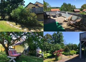 Gîte pour 4 personnes, avec vue ainsi que jardin et bassin pour enfant à Champdray