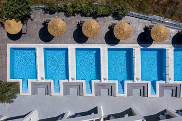 Hôtel pour 2 personnes, avec piscine ainsi que jardin et vue dans Firostefani