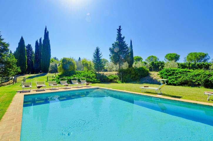 Villa per 10 persone, con Giardino in Chianti