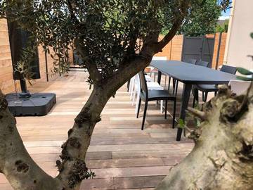 Location de vacances pour 7 personnes, avec terrasse à Bruz