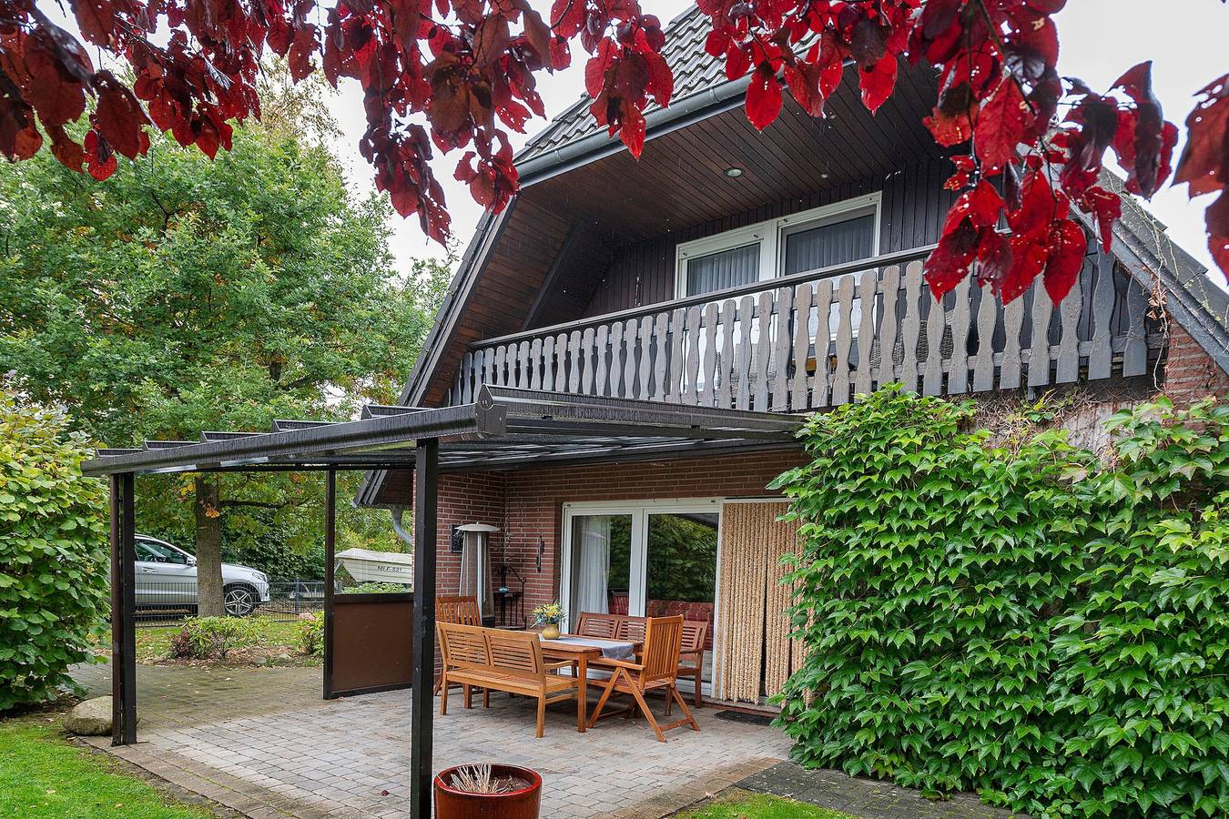 Casa Godewind con terraza, jardín, WiFi y balcón cerca de la playa en Otterndorf in Otterndorf, Cuxland