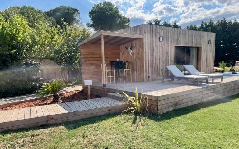 Gîte pour 2 personnes, avec piscine et jardin ainsi que terrasse et jacuzzi à Saint-Laurent-d'Aigouze - 3