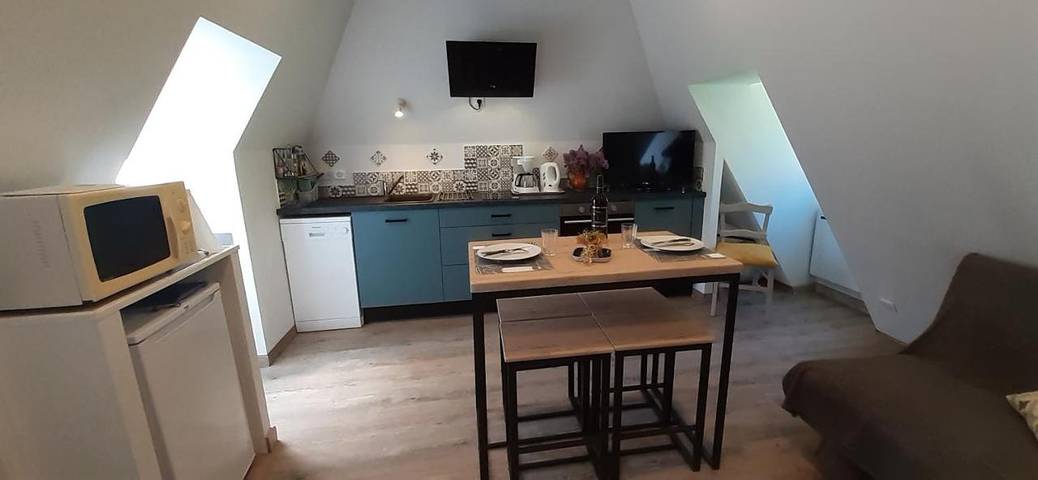 Appartement de vacances pour 3 personnes, avec vue et jardin