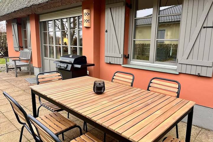 Ferienhaus für 6 Personen, mit Terrasse und Garten sowie Sauna