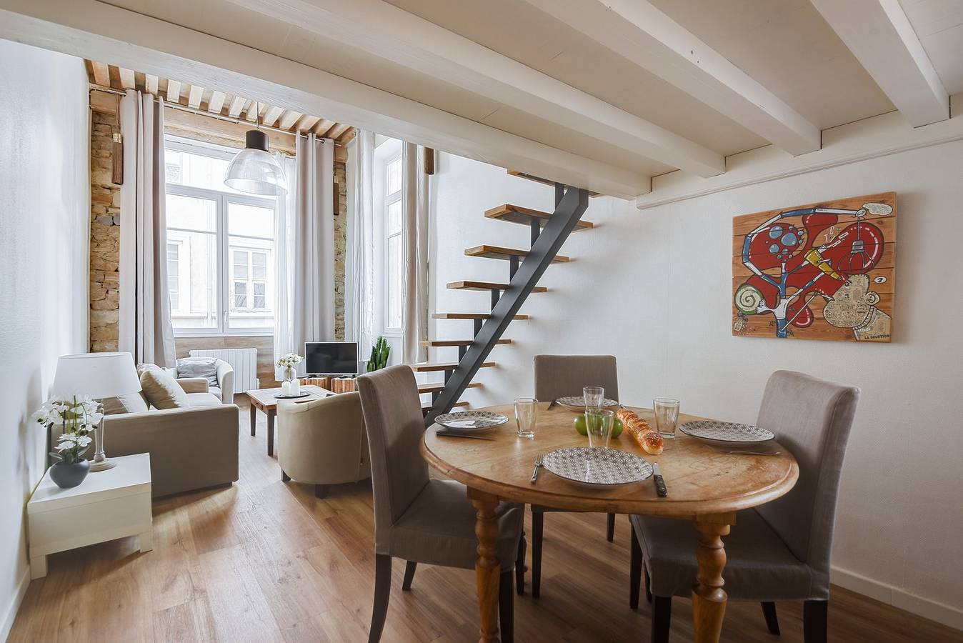 Appartement entier, Guestready - Magnificent duplex canut hypercentre in Lyon, Rhône