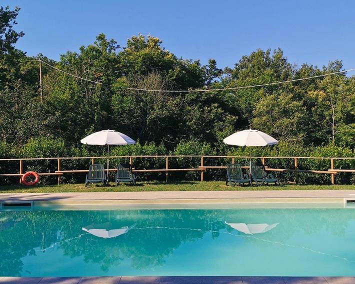 Camping für 6 Personen, mit Terrasse und Garten sowie Pool und Ausblick in der Maremma - 4