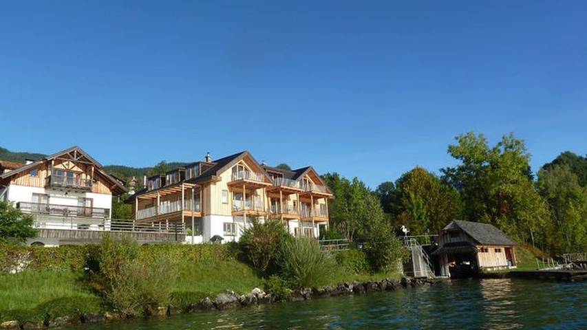 Vakantiewoning voor 4 personen, met tuin aan de Attersee (meer)