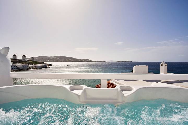 Villa pour 2 personnes, avec terrasse et vue sur l’océan dans Mykonos - 4