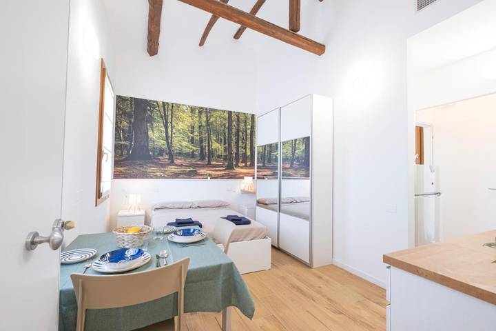Loft per 4 persone, con Balcone e Terrazza nonché Giardino e Panorama a Padova