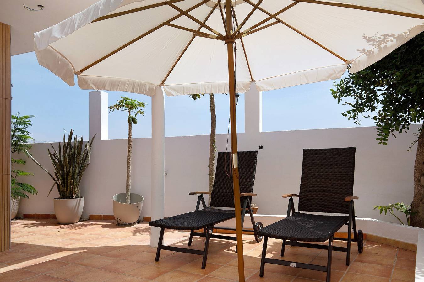 Studio entier, Maison de vacances Las Arenas avec vue sur les montagnes, terrasses et Wi-Fi. in Costa Calma, Südliche Bucht Costa Calma