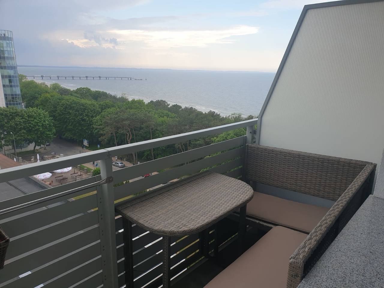 Ganze Ferienwohnung, Traum Meerblick / 1.Reihe Strand / Meerblick Balkon /Misdroy Strand / Seebrücke/ Zentrum/ Top Lage/ Boxbett 3 Pers. in Międzyzdroje, Misdroy (Gemeinde)