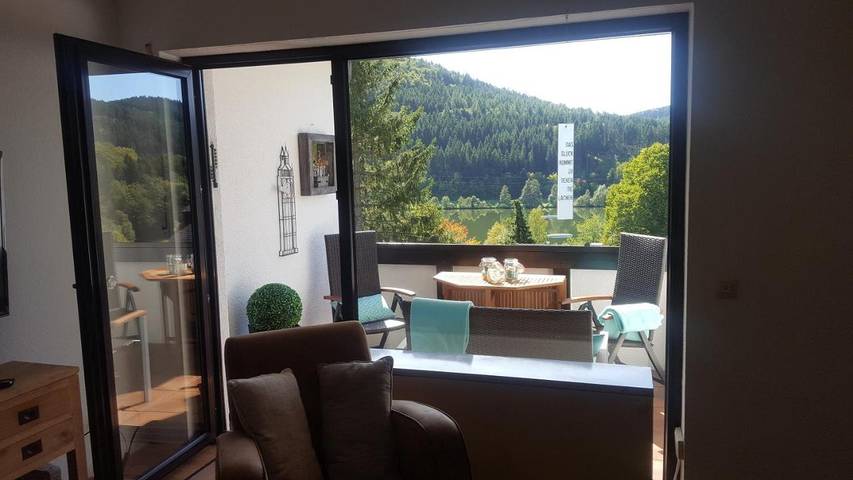Ferienwohnung für 4 Personen, mit Seeblick und Ausblick sowie Terrasse, mit Haustier in Niedersfeld - 2