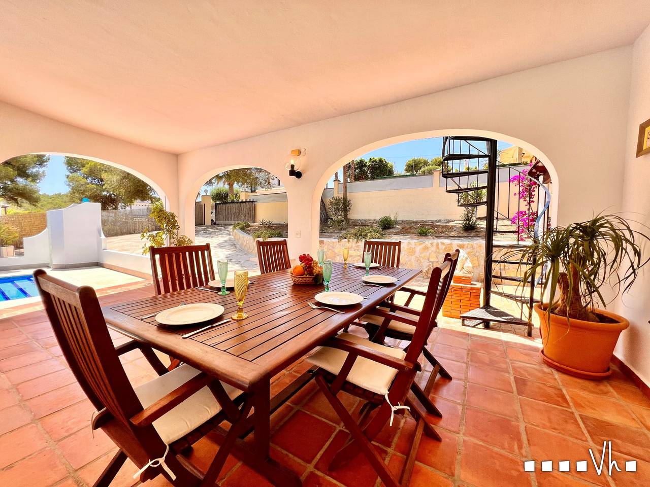 Charming rustic villa with private pool and air conditioning in Moraira in Valle del Portet, Teulada (Spain)